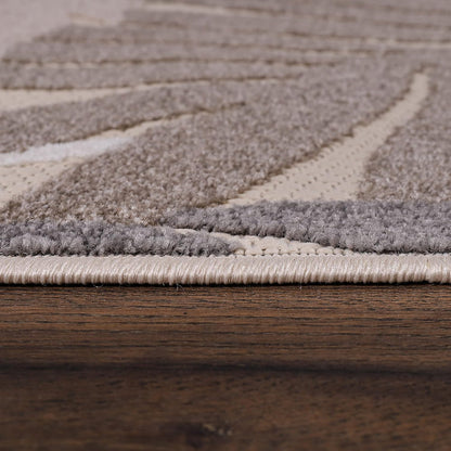 Floral Outdoor Teppich, Beige – Wetterfest, Wasserabweisend & Pflegeleicht | Balkon, Terrasse & Garten