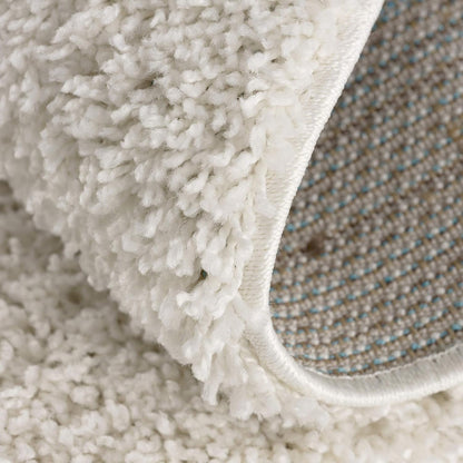 Loca New | Cream | Hochflorteppich | rund
