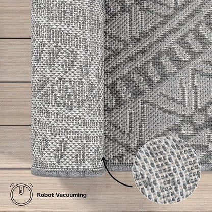 Indoor & Outdoor Kurzflorteppich Anthracite – Maestro