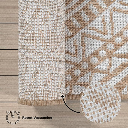 Maestro | Nature | Moderner In-& Outdoor Teppich | rund