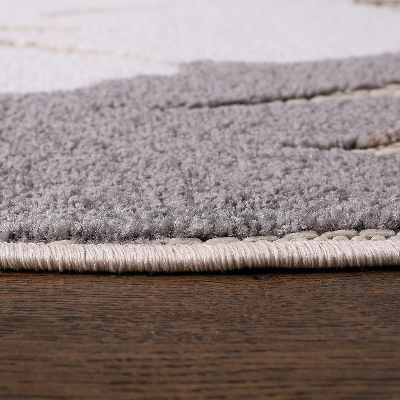 Floral Outdoor Teppich Rund, Beige – Wetterfest, Wasserabweisend & Pflegeleicht | Für Balkon, Terrasse & Garten