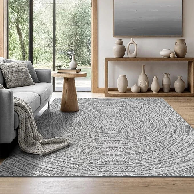 Indoor & Outdoor Kurzflorteppich Anthracite – Maestro