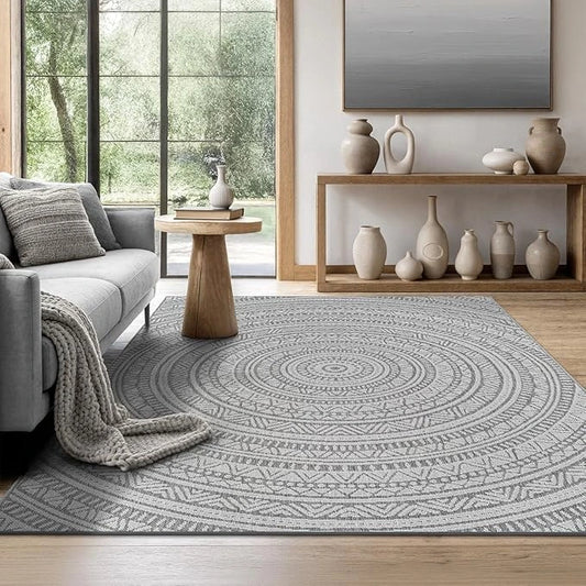 Indoor & Outdoor Kurzflorteppich Anthracite – Maestro