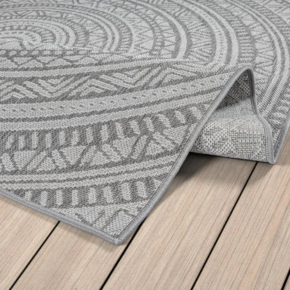 Indoor & Outdoor Kurzflorteppich Anthracite – Maestro