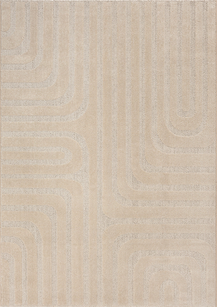 Glance Moderner Teppich, 8519 170-Beige