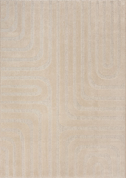 Glance Moderner Teppich, 8519 170-Beige