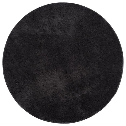 Hochflor Teppich Loft 37 90 Black – Rund