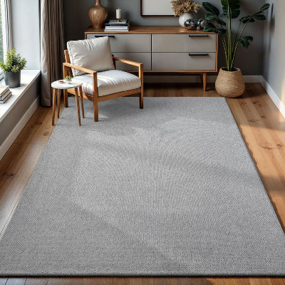 Sanat  Lora Soft Loop Teppich, hellgrau