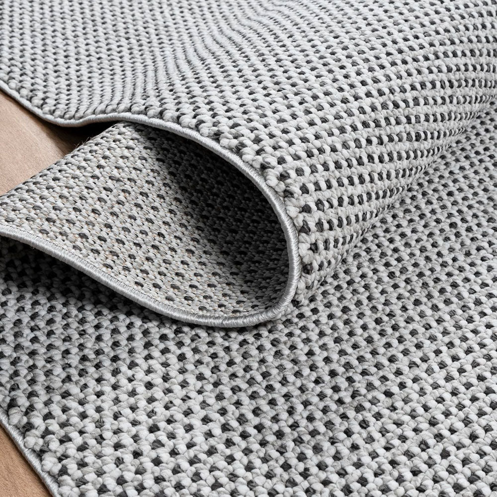 Sanat  Lora Soft Loop Teppich, schwarz