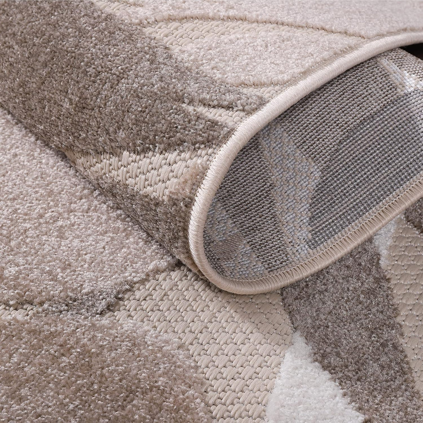 Floral Outdoor Teppich, Beige – Wetterfest, Wasserabweisend & Pflegeleicht | Balkon, Terrasse & Garten