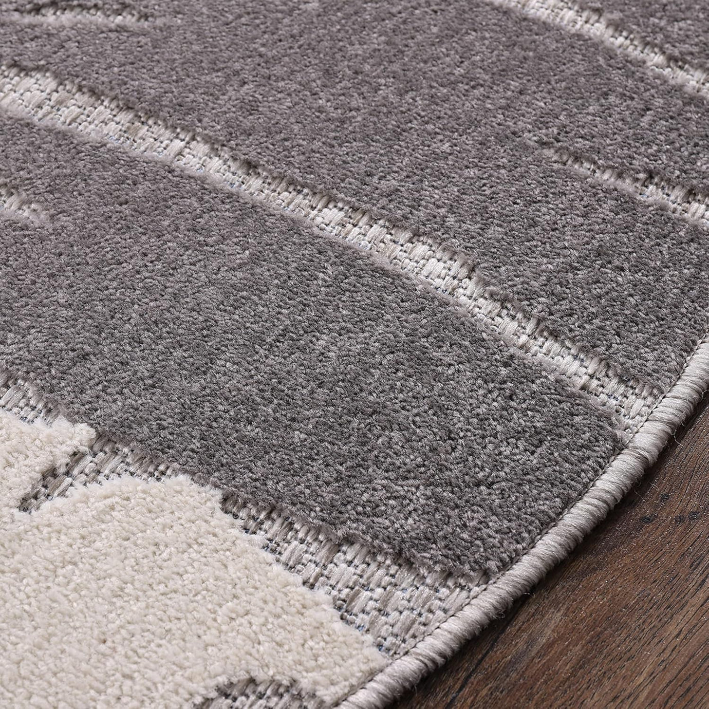 Floral Outdoor Teppich Rund, Blau-Beige – Wetterfest, Wasserabweisend & Pflegeleicht | Für Balkon, Terrasse & Garten