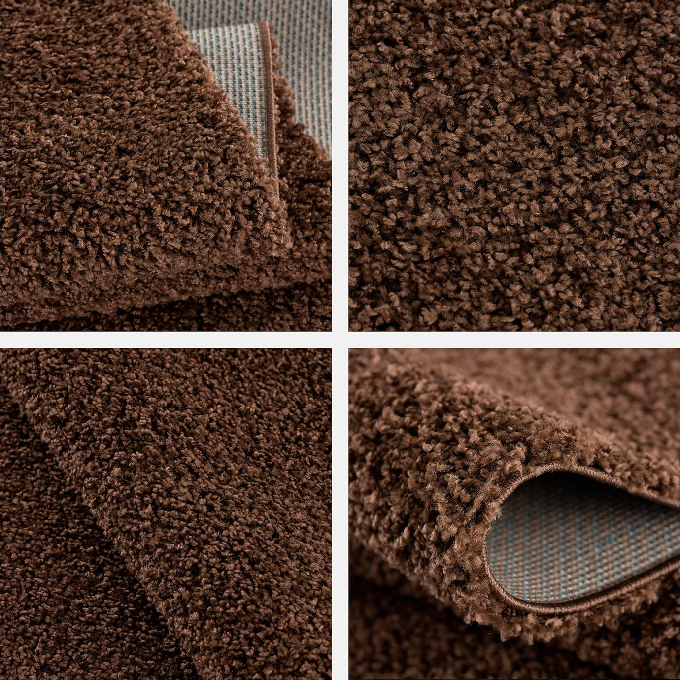 Teppich Loca in Dunkelbraun