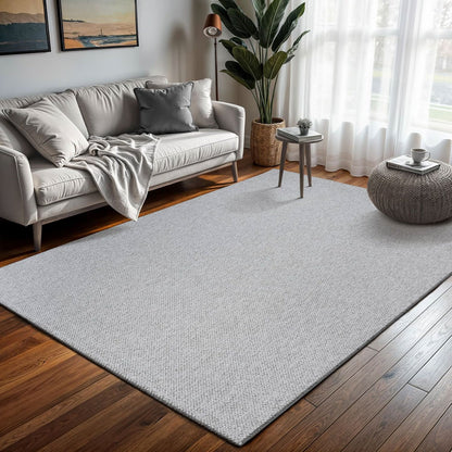 Sanat  Lora Soft Loop Teppich, hellgrau