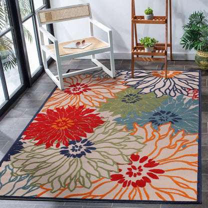 Floral Outdoor Teppich, Multi – Wetterfest, Wasserabweisend & Pflegeleicht | Balkon, Terrasse & Garten (Kopie)