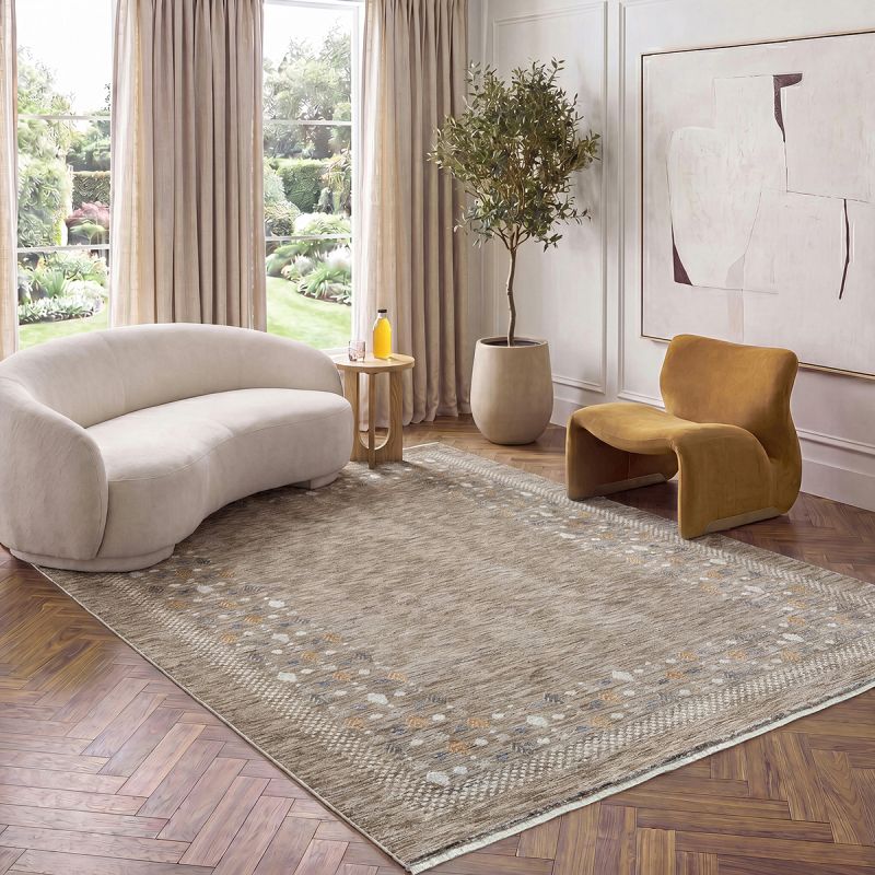 Valeria – Moderner Teppich - dunkel beige