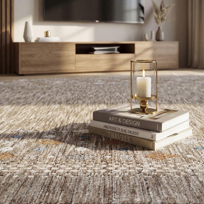 Valeria – Moderner Teppich - dunkel beige