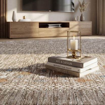 Valeria – Moderner Teppich - dunkel beige