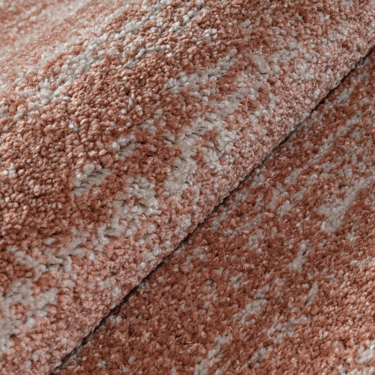 Runder Teppich Oslo 9606 Terra | Moderner Kurzflor