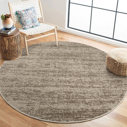Tapis rond Oslo 9601 Beige | Poils ras modernes