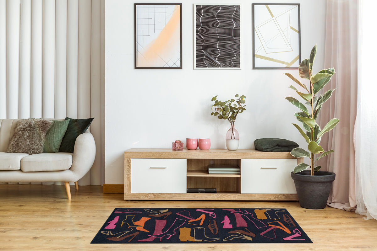 Living Mat 17 Braun / Violett / Orange