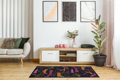 Living Mat 17 Braun / Violett / Orange
