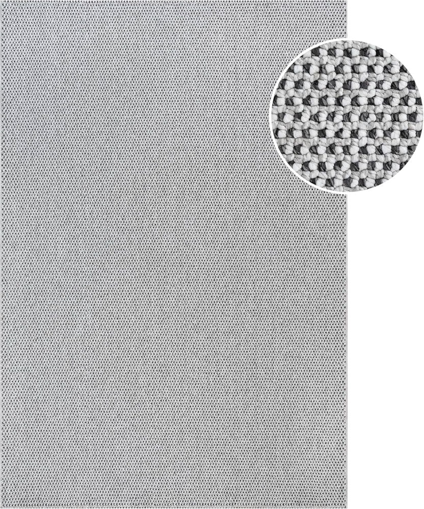 Sanat  Lora Soft Loop Teppich, schwarz