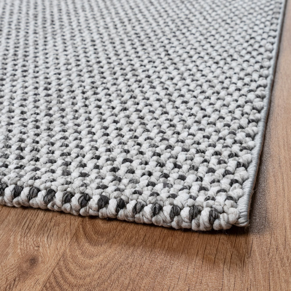 Sanat  Lora Soft Loop Teppich, schwarz