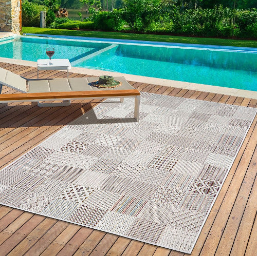 Arven in-& Outdoor Teppich, 54028 160-Cream