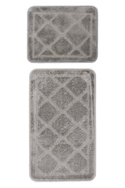 Badematte Lagoon 125 Silber  2er-Set