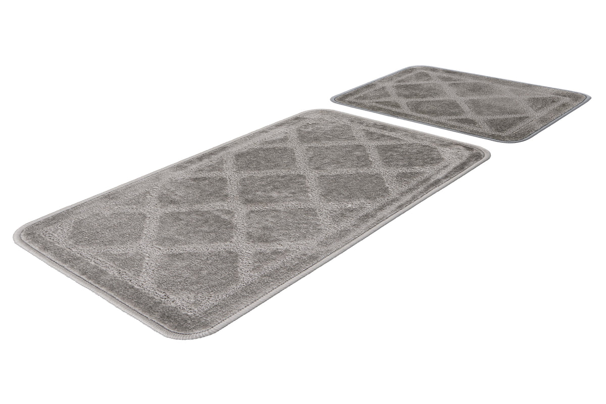 Badematte Lagoon 125 Silber  2er-Set
