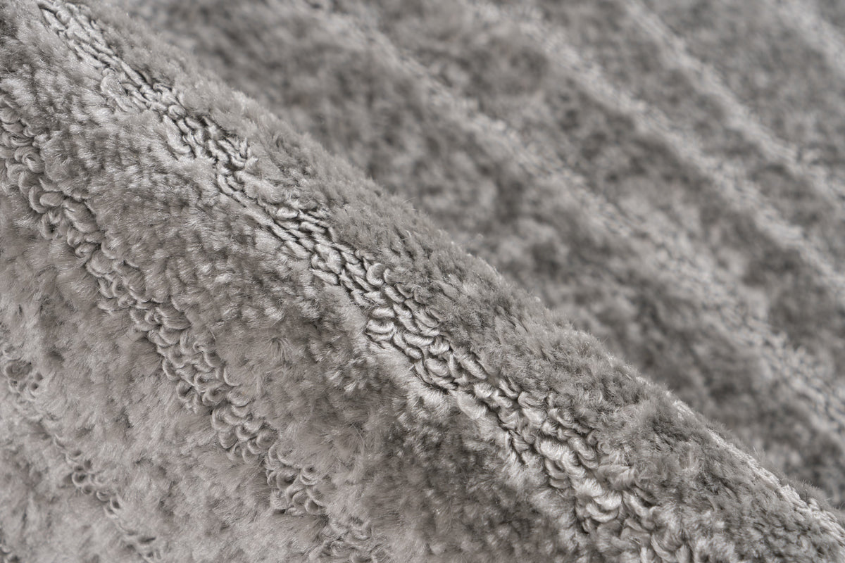 Tapis de bain Lagoon 225 argent, lot de 2