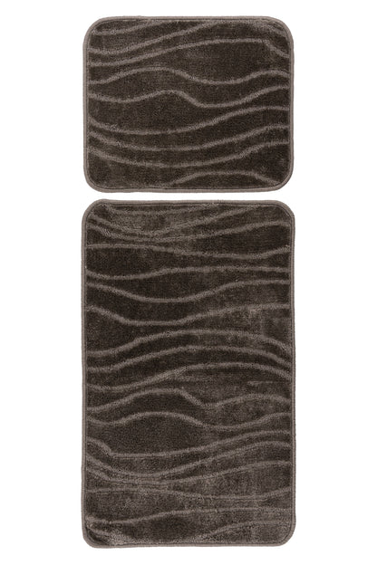 Badematte Lagoon 225 Taupe  2er-Set