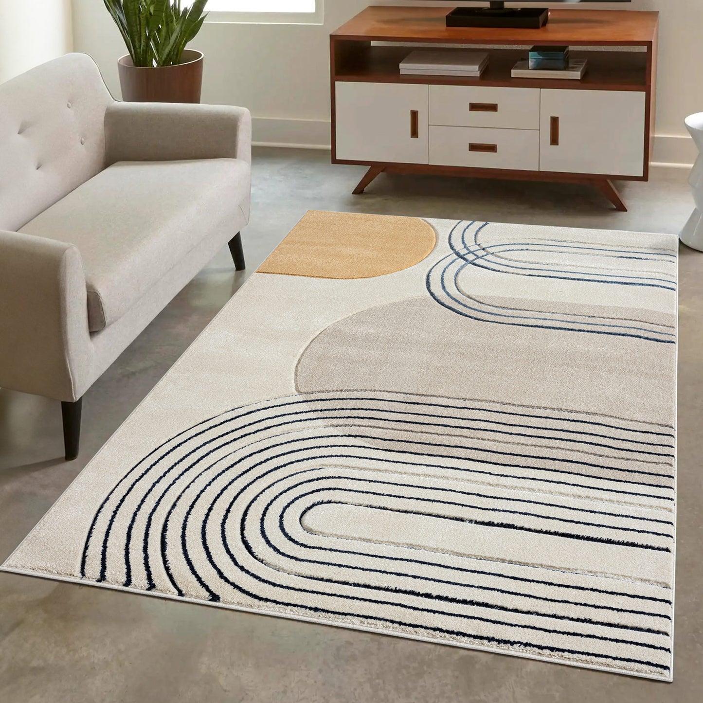 Teppich Bonito 7157 Beige