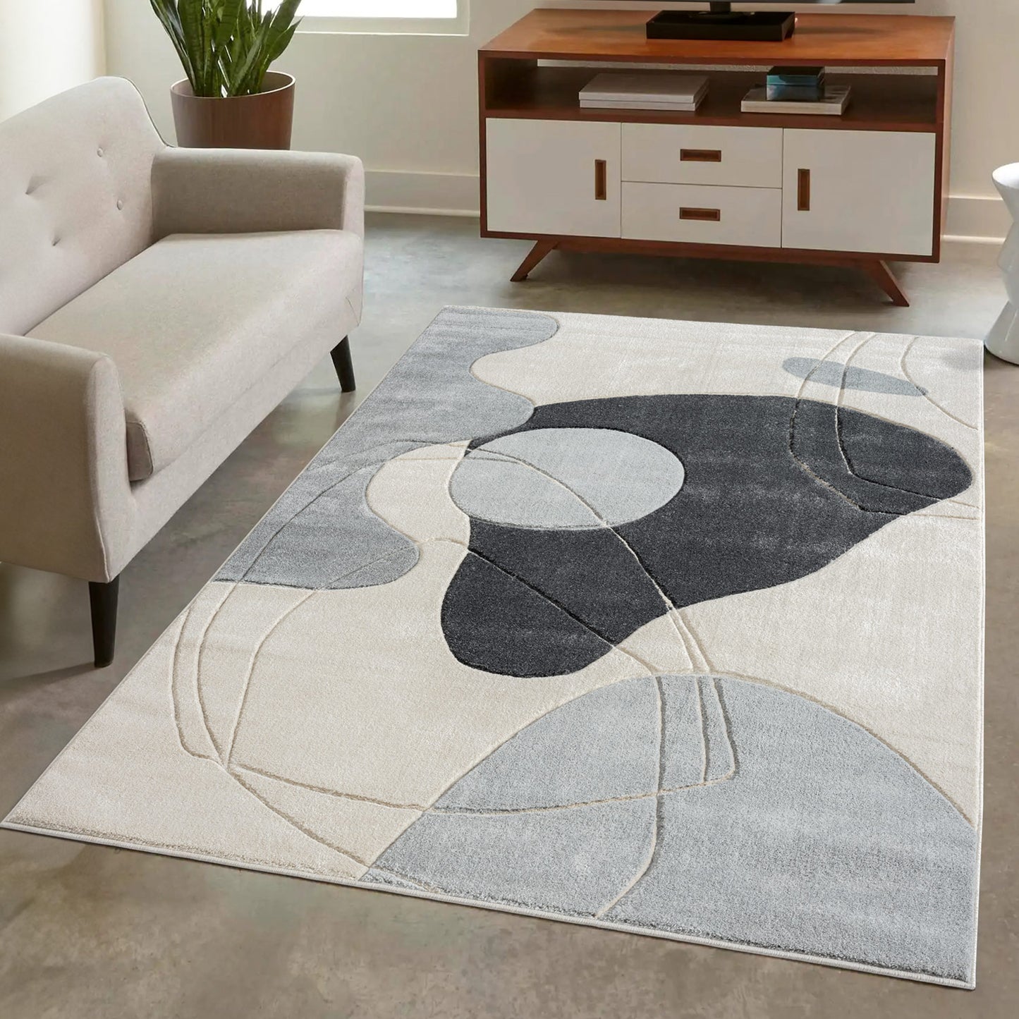 Teppich Bonito 7158 Grau