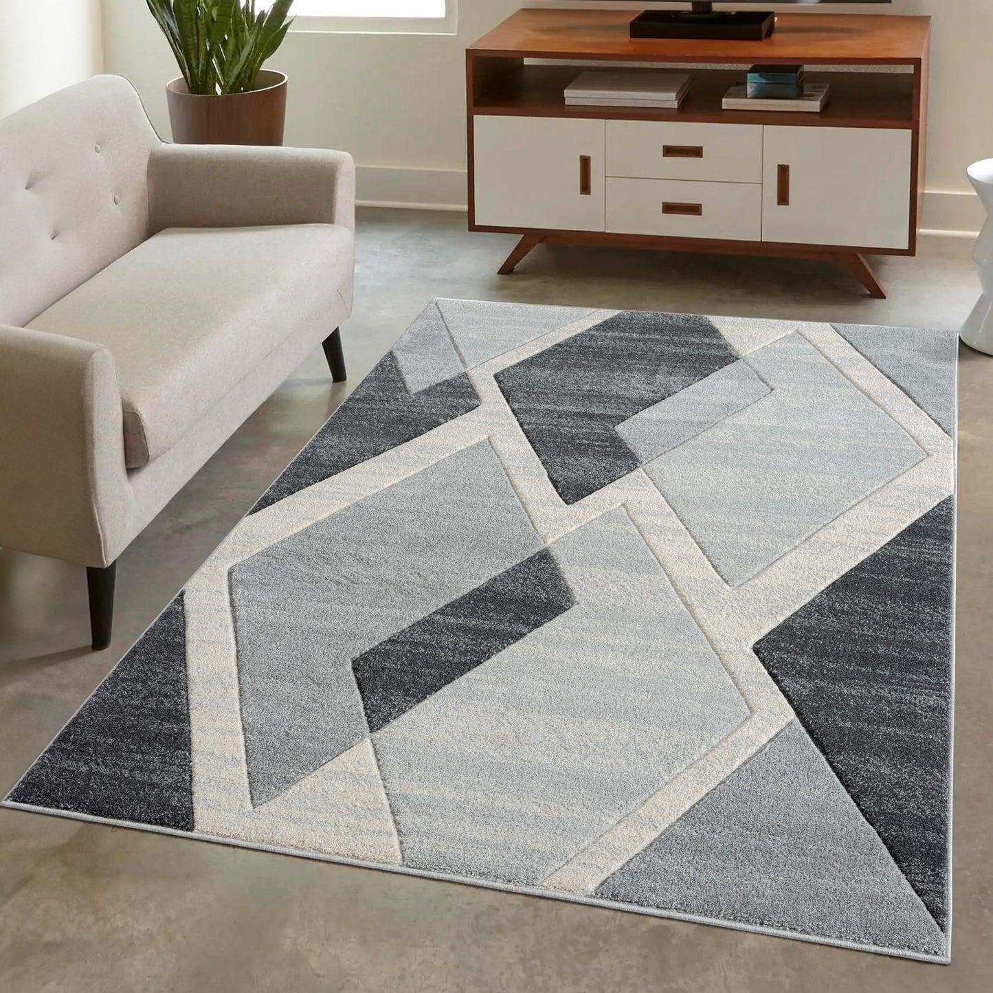 Teppich Bonito 7167 Grau