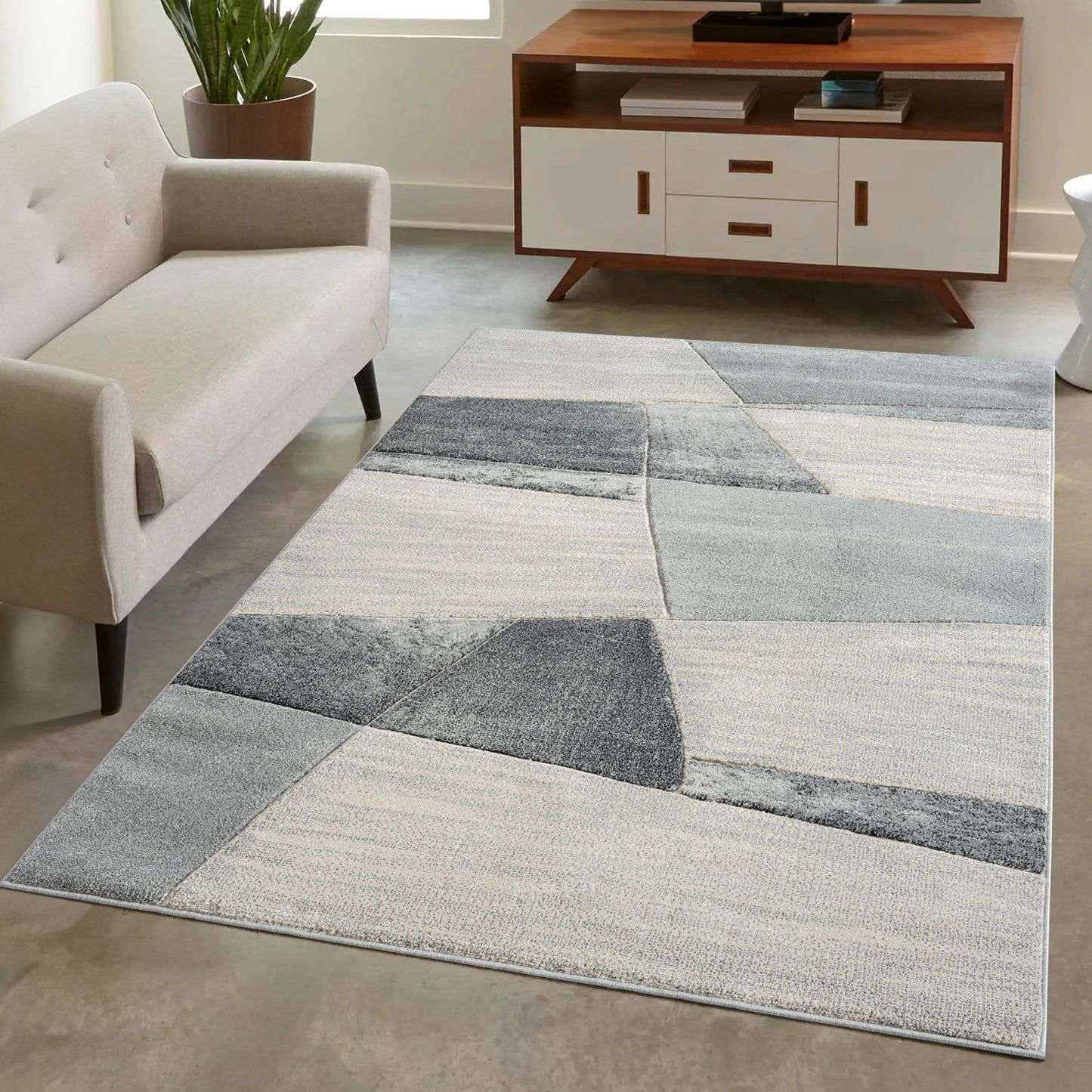 Teppich Bonito 9053 Grau