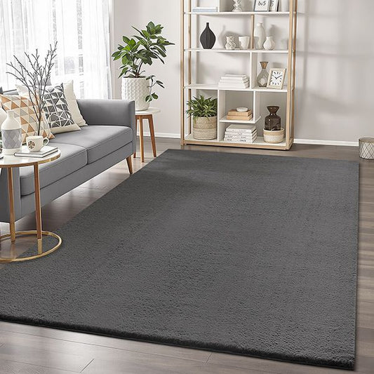 Cozy Waschbarer Teppich mit weichem Flor, 80 995-Anthracite