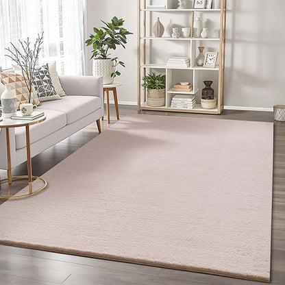 Cozy Waschbarer Teppich mit weichem Flor, 80 55-Rose