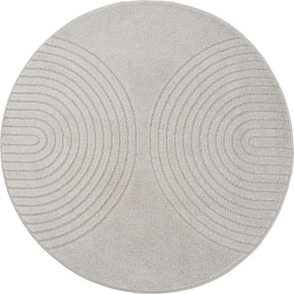 Kurzflor Teppich Eclipse 2320 195-Grey – Rund