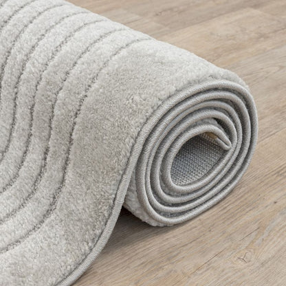 Kurzflor Teppich Eclipse 2320 195-Grey – Rund