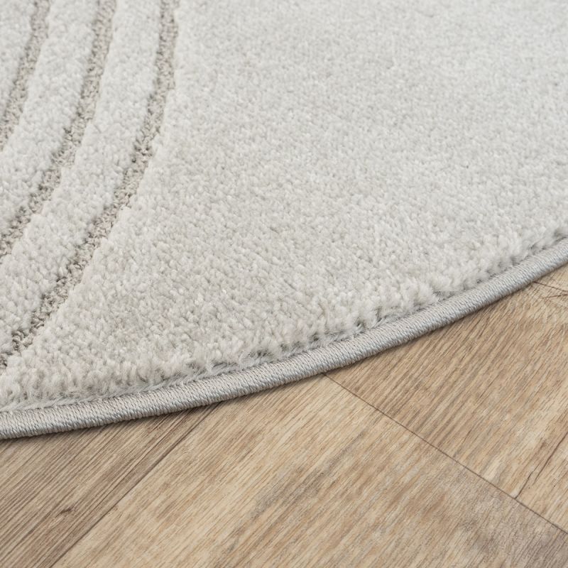 Kurzflor Teppich Eclipse 2320 195-Grey – Rund