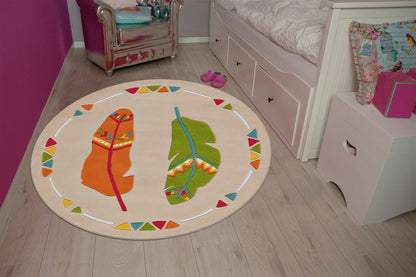 Spirit Glowy 3141 Multi Feathers Ø 130cm RUND
