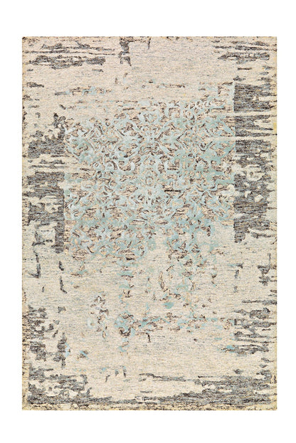 Damast 8067 Grau / Mint