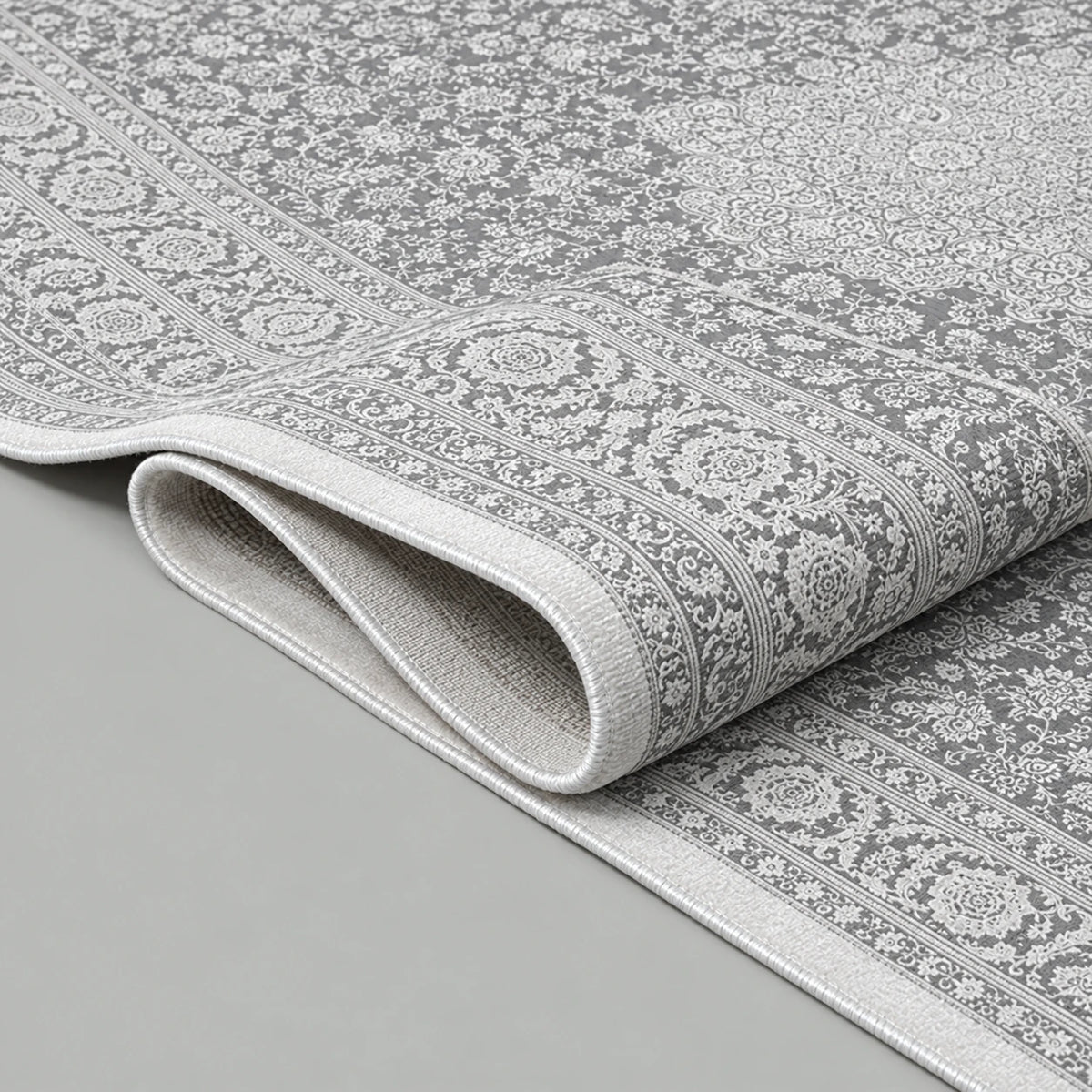 Fabia – Hochwertiger Design-Teppich mit Fransen 71291 98-Grey