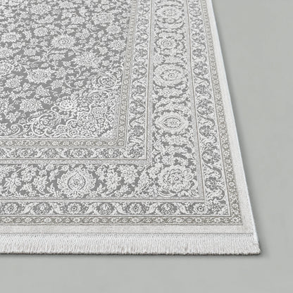 Fabia – Hochwertiger Design-Teppich mit Fransen 71291 98-Grey