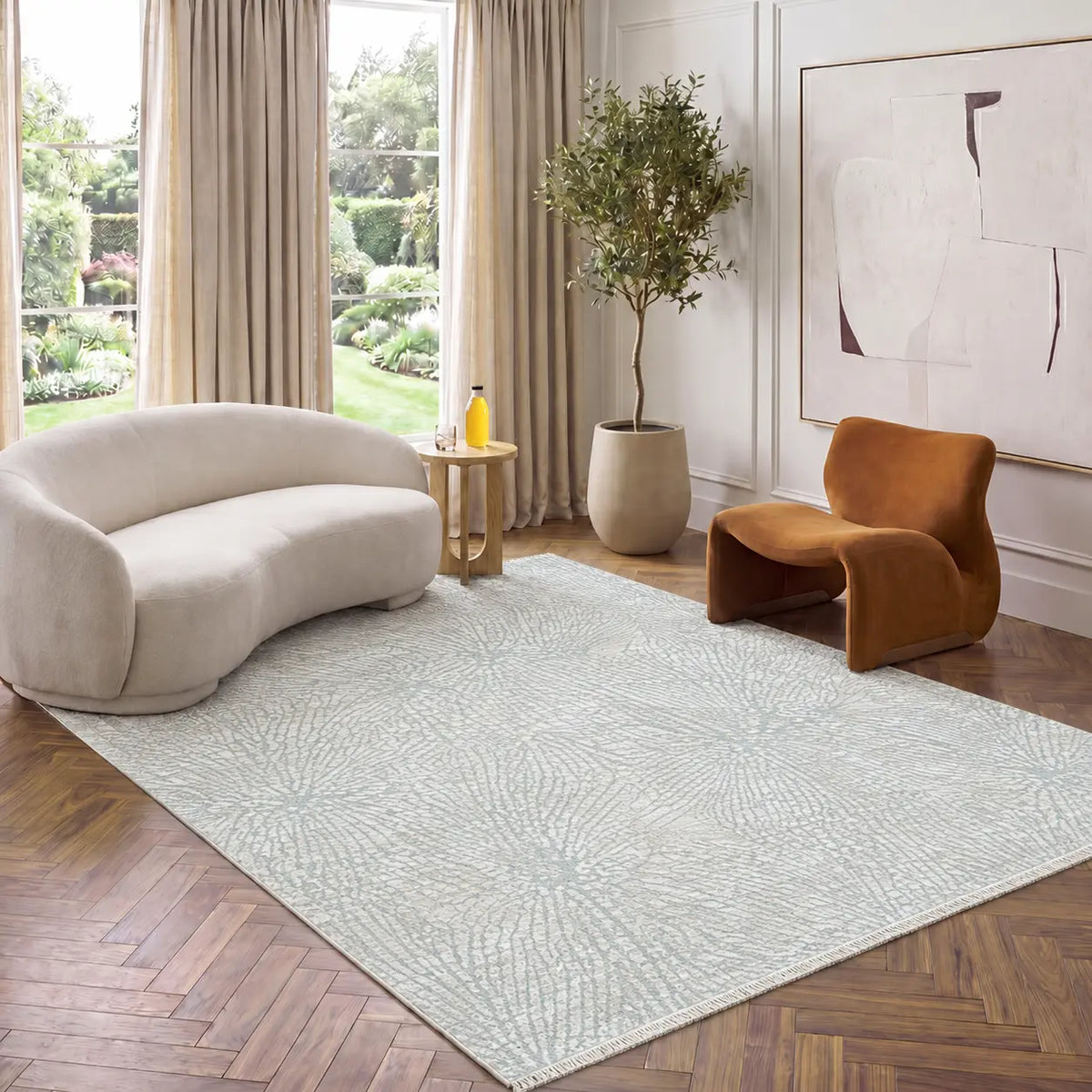 Valeria – Moderner Teppich - Cream