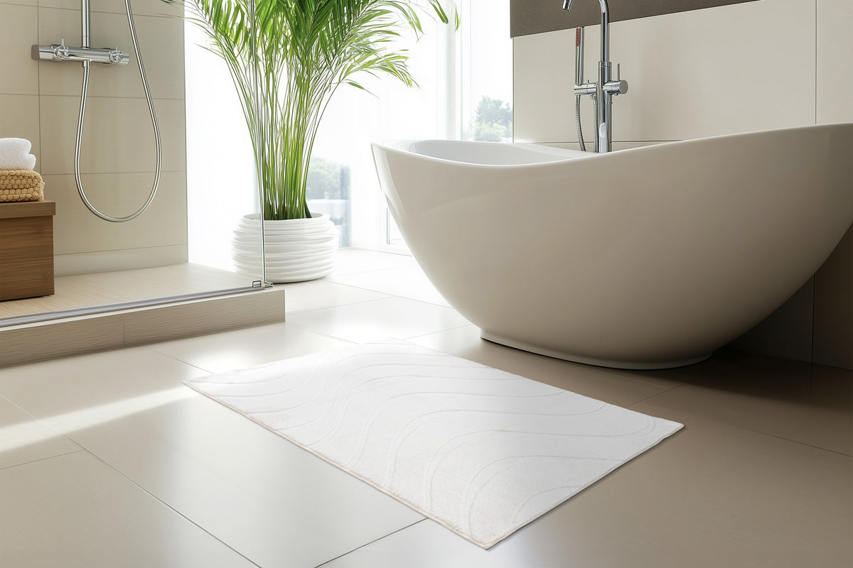 Badematte Ocean Touch 425 Weiß 50 x 90 cm