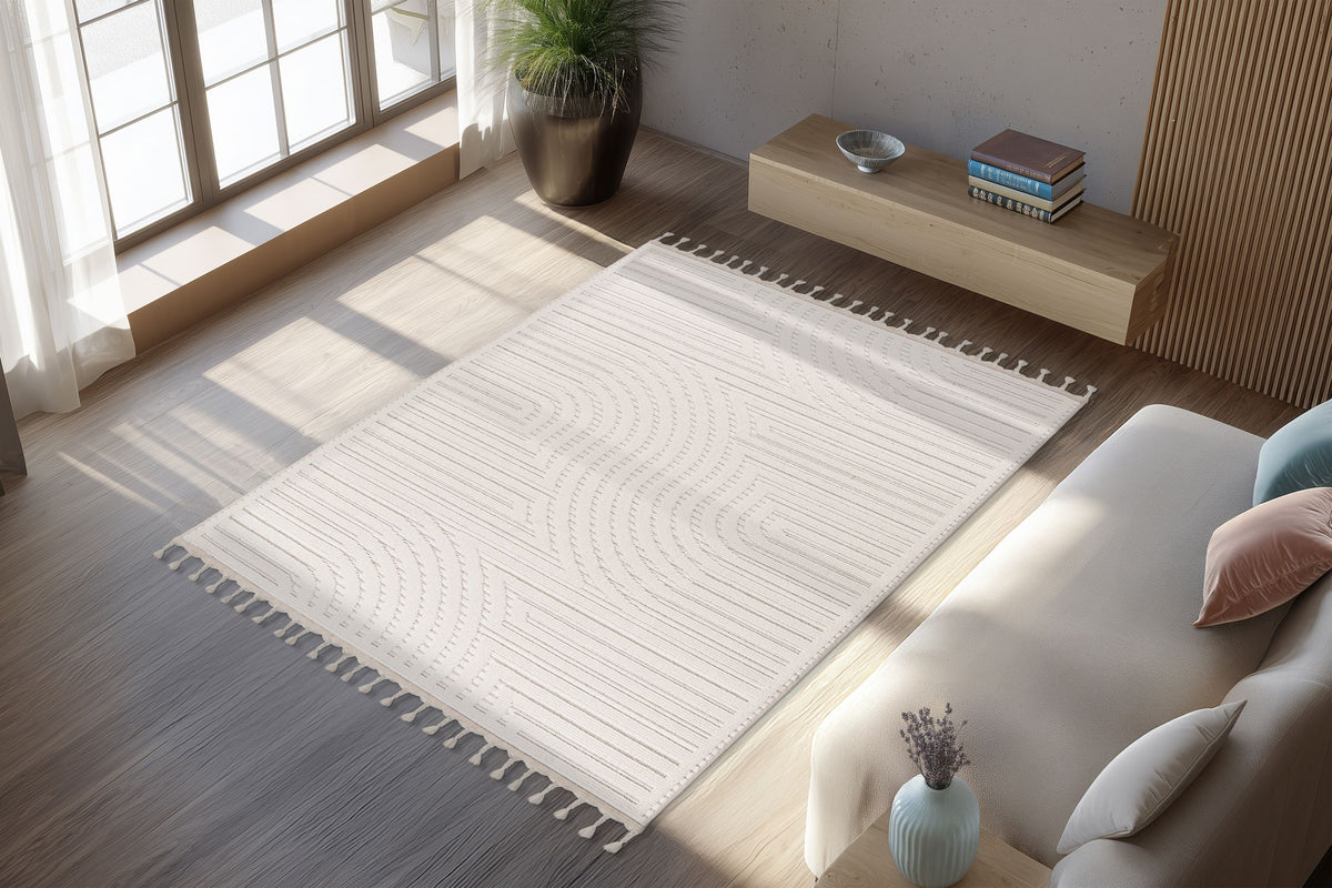 Reef 225 Elfenbein 200 x 290 cm