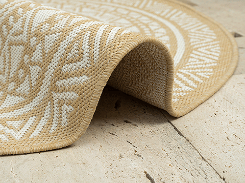Maestro | Nature | Moderner In-& Outdoor Teppich | rund