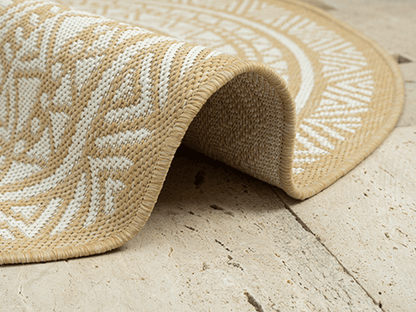 Maestro | Nature | Moderner In-& Outdoor Teppich | rund